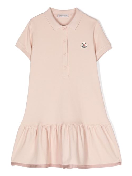 Abito rosa modello polo MONCLER KIDS | I19548I000118496F514